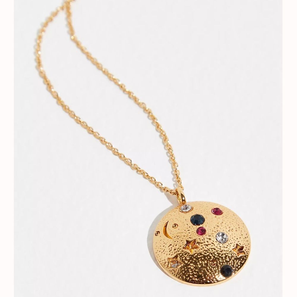 Free People Gold Plated Orbit Necklace